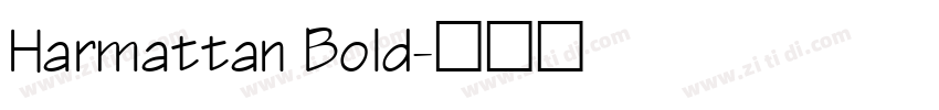 Harmattan Bold字体转换